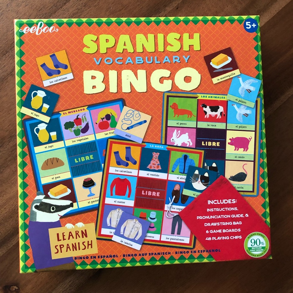 Eeboo Spanish Bingo Game